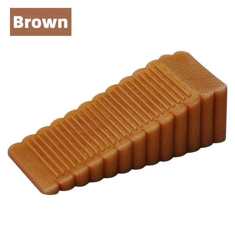 Safety Silicone Door Stop Stoppers Block Wedge Doorstops Door Stopper Home Office Door Rear Retainer Anti-collision Stop - Br