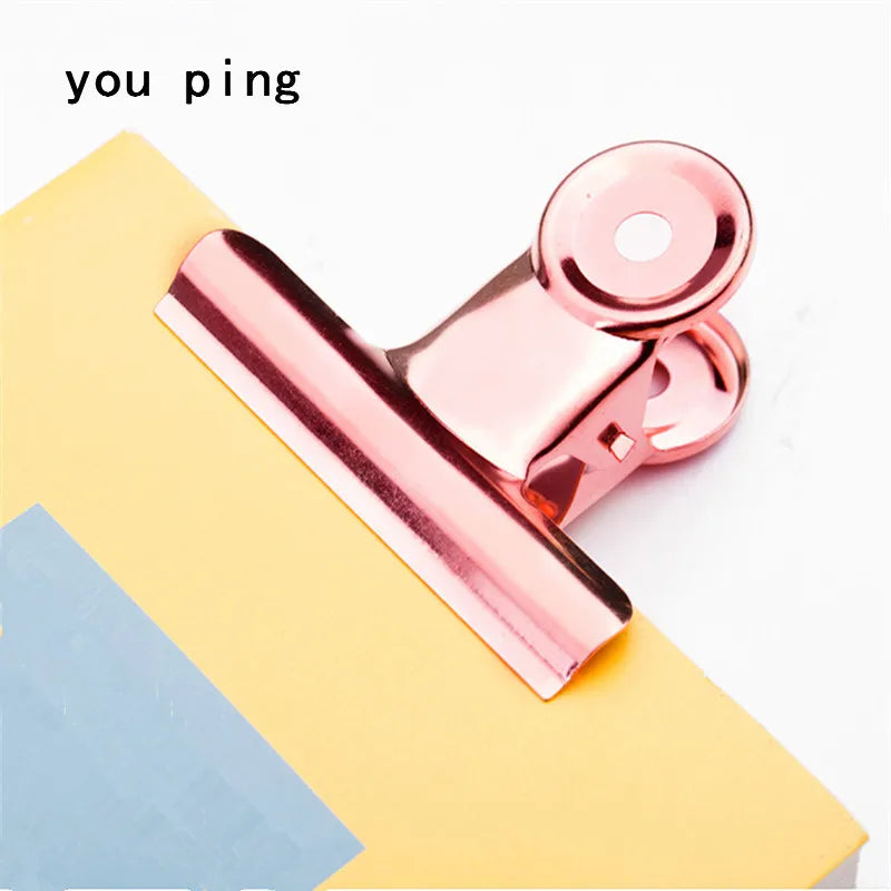 New 50mm 38mm 31mm 22mm Multicolor Round Metal Clamp Paper Clips Student School Office Supplies