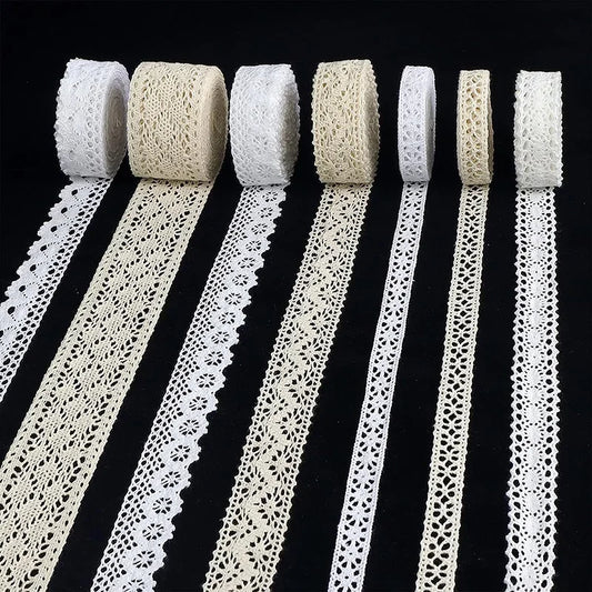 Lace Trim, Vintage Scalloped Cotton, 2 Yards Or 5 Yards, For Sewing, Scrapbooking, Diy Crafts