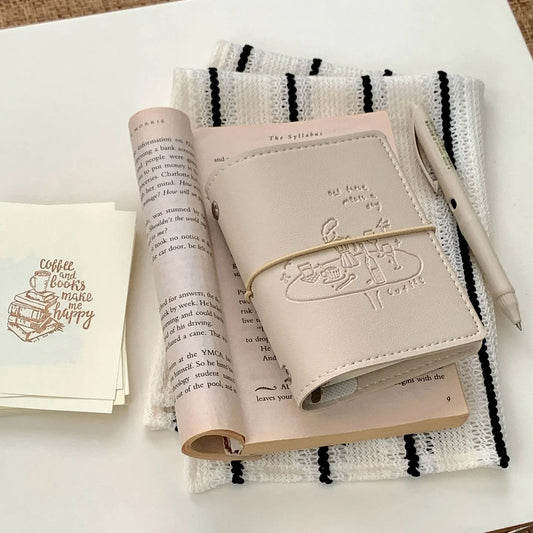 PU M5 Loose Leaf Blank Paper Notebook with Replaceable Inner Pages - Versatile Journal for Business And Personal Use