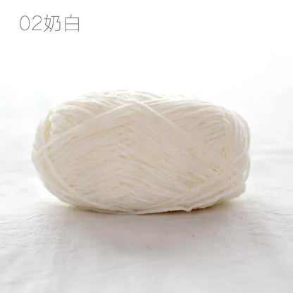 Crochet Chenille Yarn, Soft Pear Lustre Yarn for Dolls, Plush 2mm Yarn for Accessories, Thin Rope for Hand Knitting Projects 