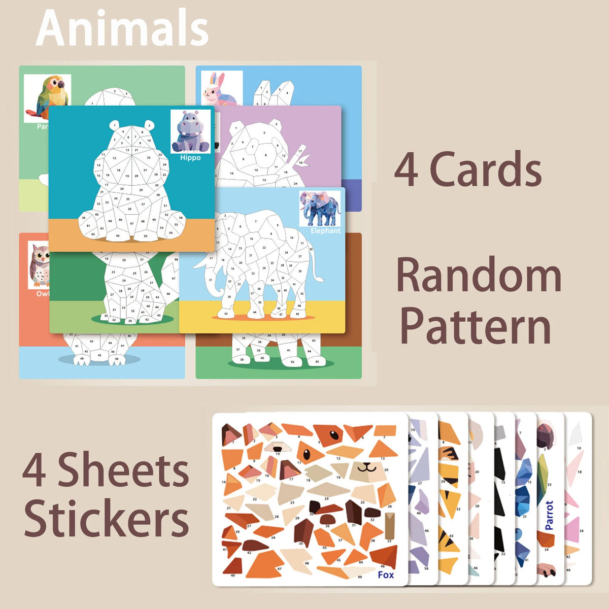 4 Patterns Enlightenment Puzzle Cognitive Early Education Scene Sticker Book Focus Cultivation Quiet Sticker Book Creative Ad