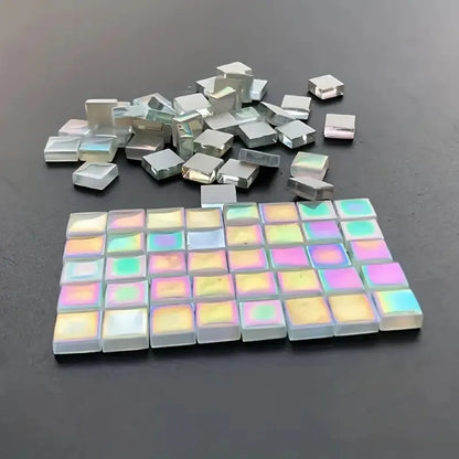 100pcs Colorful Metallic Gloss Mosaic DIY Material Particles Hand Painting Material Suitable for Creative Decoration Puzzle