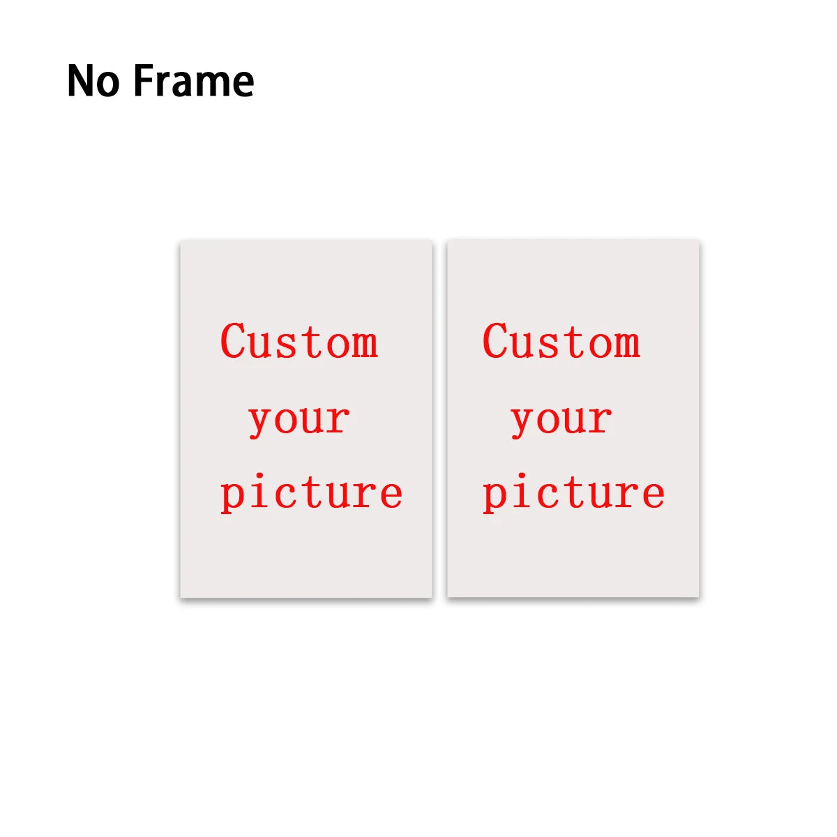 Custom Frameless Canvas Art Poster Family Portraits, Landscapes, Animals Holiday Decorations Home Room Decor