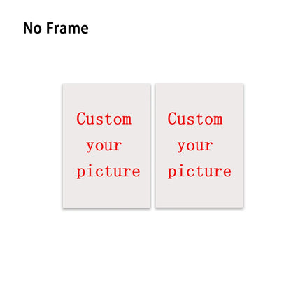 Custom Frameless Canvas Art Poster Family Portraits, Landscapes, Animals Holiday Decorations Home Room Decor