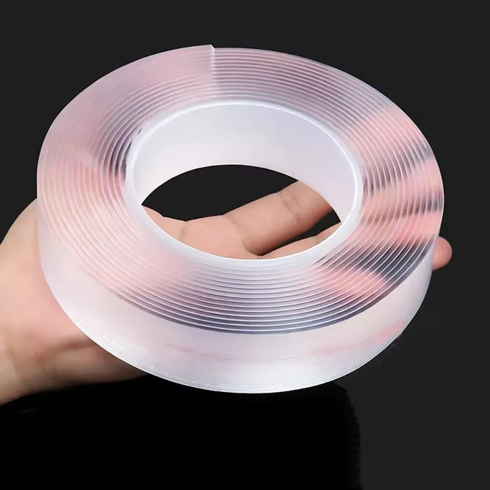 Nano Double sided Adhesive Tape Extra Strong Waterproof Transparent Traceless Tape Thickened Reusable Decorative Tape Home To