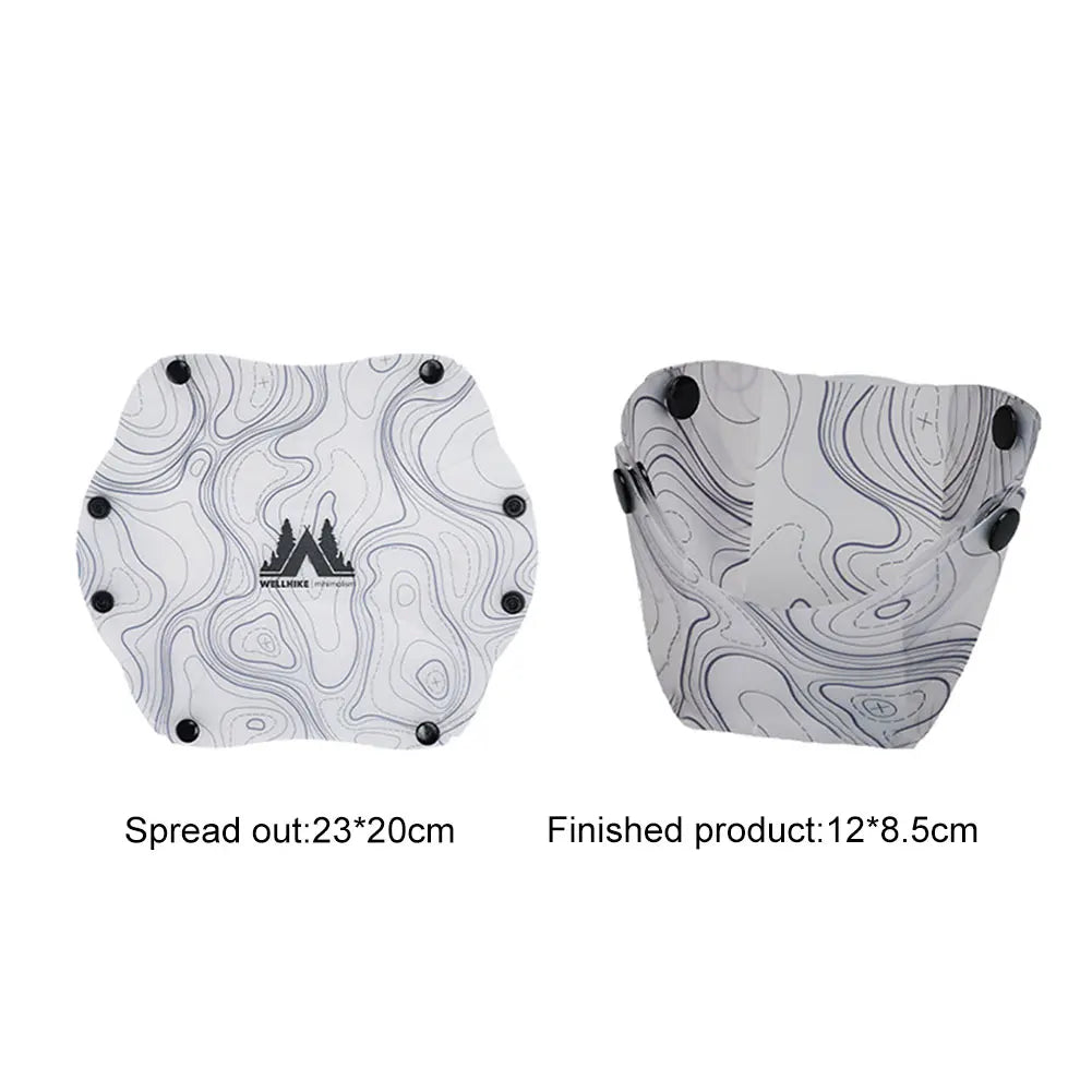Outdoor Lightweight Folding Tableware Portable Bowl Plates Coffee Filter Funnel Cup Heatproof Food-Grade Tableware Easy to Cl