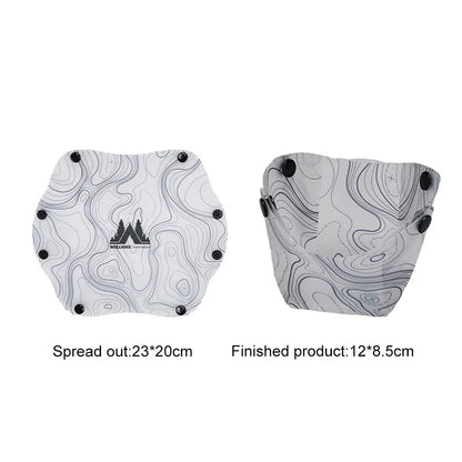 Outdoor Lightweight Folding Tableware Portable Bowl Plates Coffee Filter Funnel Cup Heatproof Food-Grade Tableware Easy to Cl