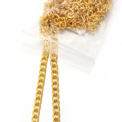 2 Meter Flat 2.5/3.5/4.5mm Extension Thin Chain Metal Chain DIY Necklace Body Chain Jewelry Making Chain Accessories