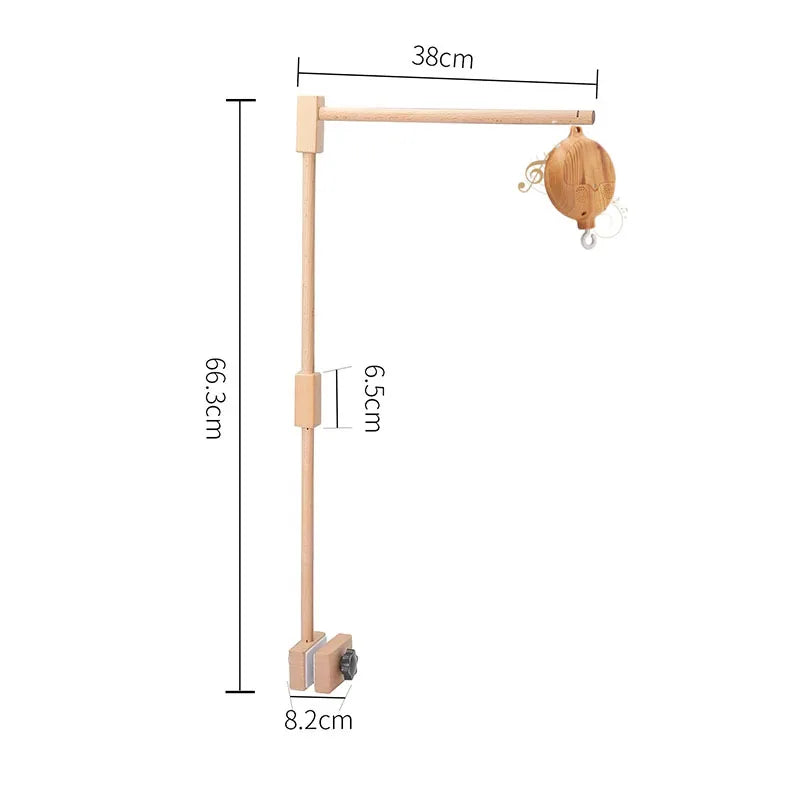 Revolving Music Box For Newborns Baby Crib Imitation Wood Color Hanging Rattle Baby Soothing Musical Toys 0-12 Months Baby Gi