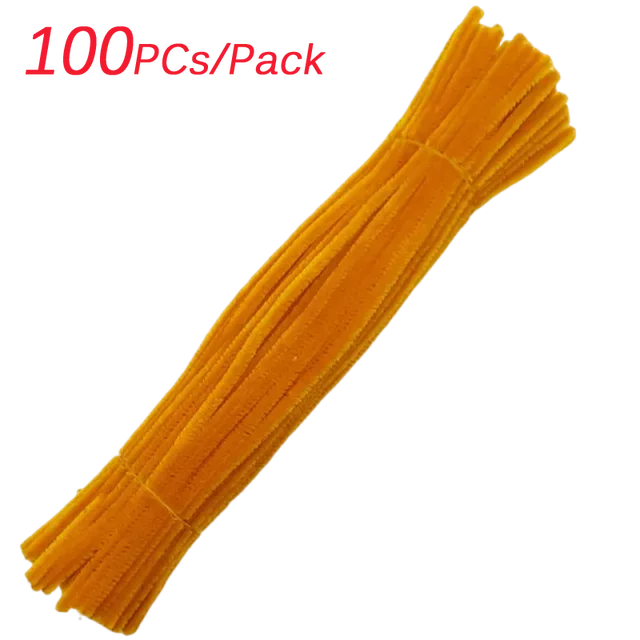 100~1000Pcs Colorful Chenille Rod Pipe Creative DIY Plush Wires Twist Stick Hair Strip Flower Handmade Crafts