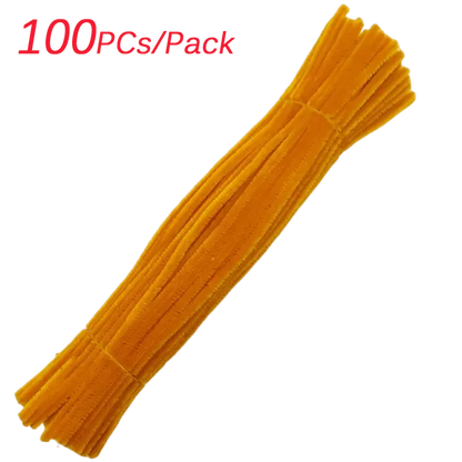 100~1000Pcs Colorful Chenille Rod Pipe Creative DIY Plush Wires Twist Stick Hair Strip Flower Handmade Crafts