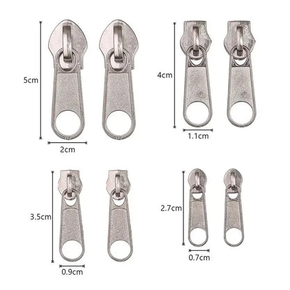 Zipper Head Zipper Repair Kit Easy Fix Zipper Slider Head Puller Closure Universal Replacement Broken Wearable 3# 5# 8# 10# -
