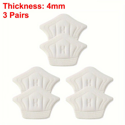 3pairs/6pairs Insoles Patch Heel Pads for Sport Shoes Back Sticker Adjustable Size Antiwear Feet Pad Cushion Insert Insole - 