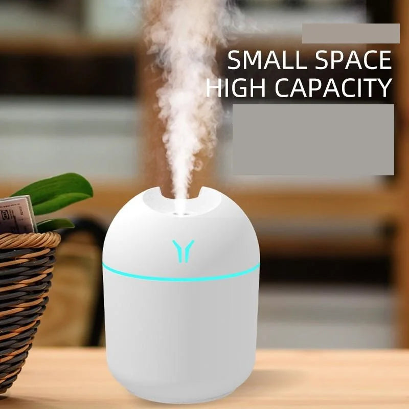 250ML USB Mini Air Humidifier Aroma Essential Oil Diffuser For Home Car Ultrasonic Mute Mist Maker Diffuser with LED Color La