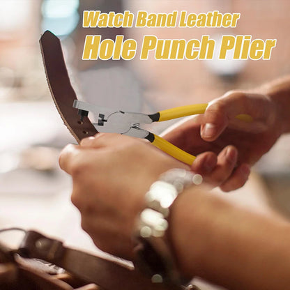 Leather Hole Punch Plier Universal 2mm Wrist Belt Puncher Plier Repair Tools Belt Hole Puncher for Leather Shoes Fabric DIYCr