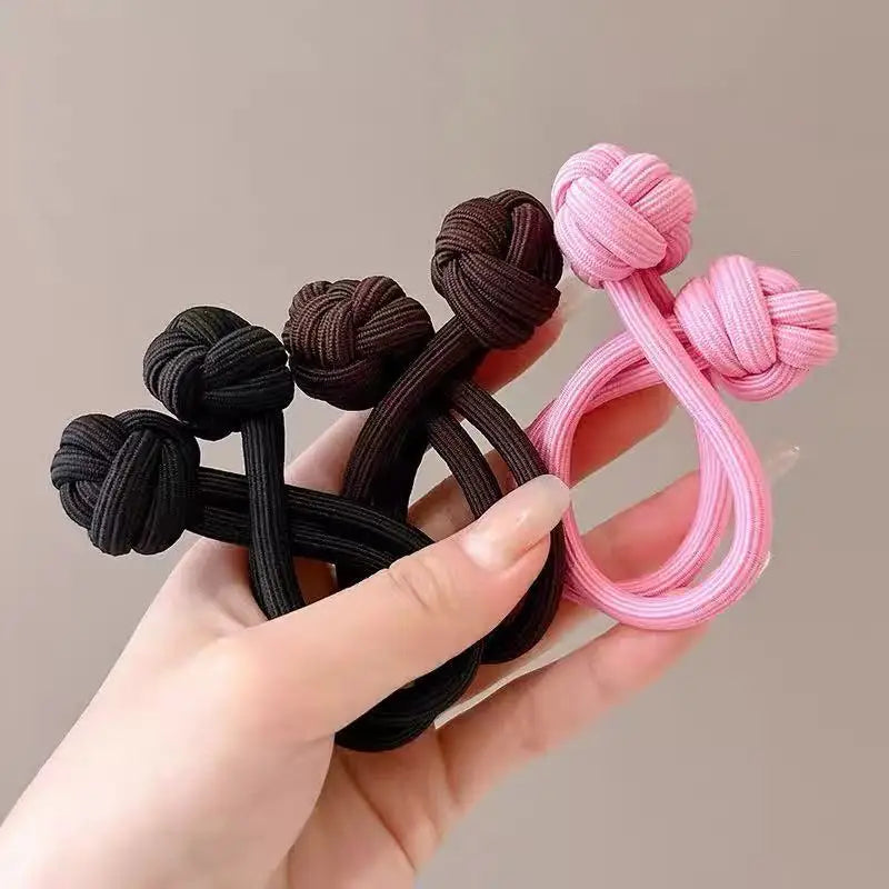 Simplicity Stretch Rubber Hair Ties for Women High Elasticity Fashion Girl Head Rope Scrunchie Hair Accessories - 15 3pcs