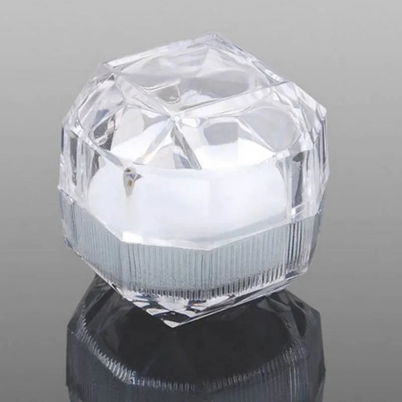 Jewelry Box with Light for Display Gift Earring Necklace Engagement Rings Case Packaging Showcase LED Boxes Cases Packaging B