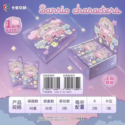 Original Box Card Sanrio Cute Anime Genuine Authorization Party Plan Characters Kuromi Kitty Melody Collection Birthday Gift