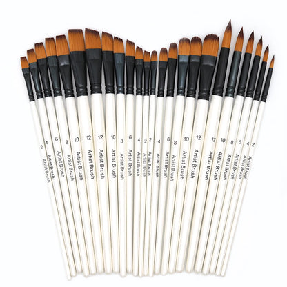 6pcs Artist Paint Brushes Set Artist Paintbrushes For Acrylic Oil Watercolor Acrylic Painting For Body Face Rock Canvas