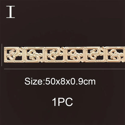 Decorative Wood Molding Wood Carved Corner Onlay Applique Frame Cabinet Home Decor Figurines Wall Art Furniture Accessories -