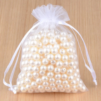 100pcs 24 Colors Jewelry Packaging Bag 5*7 7*9 9*12 10*15cm Organza Bags Gift Storage Wedding Drawstring Pouches Wholesales -