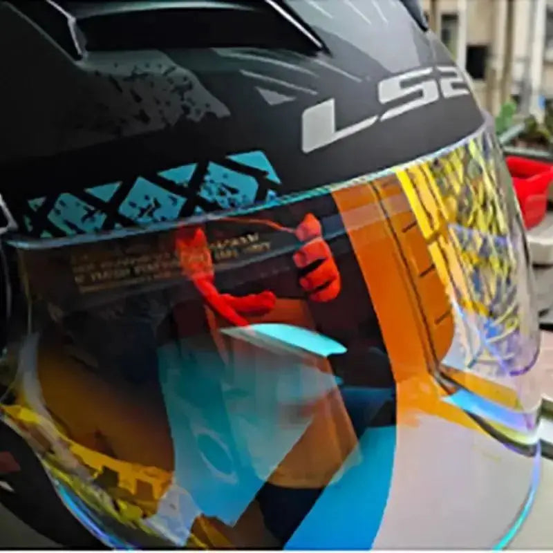 OF562 Windproof LS2 Helmet Visor Mirrored Helmet Parts Visor Accessories Day&Night UV Protection Replacement Helmet Lens