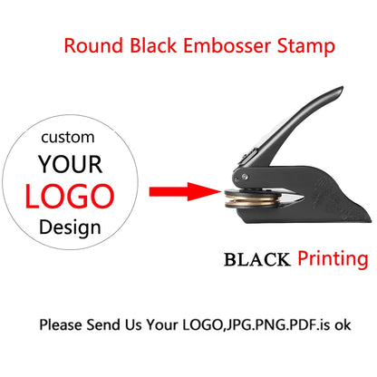 Embosser Stamp LOGO Customized Wedding Library Book Private Seals Customization Envelope Party Invitation Embossing Stamps DI