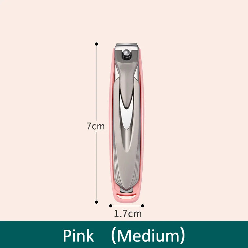 Colorful Nail Clippers Anti-Splash Nail Cutter Detachable Design Fingernail Clippers Stainless Steel Manicure Nail Tool - Pin