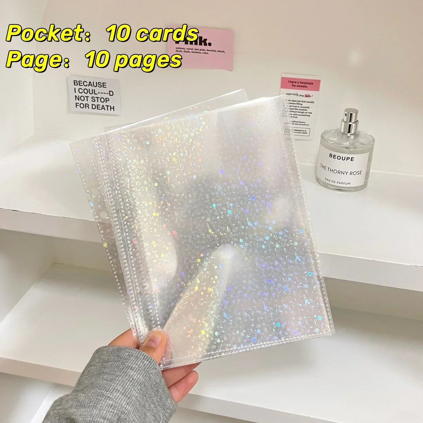 10PCS 1/2/4 Grids Photo Album A5 Inner Page Photocard Binder Photo Sleeve 6 Ring Refill Inner Page Photocard Kpop 포토카드 바인더 - 
