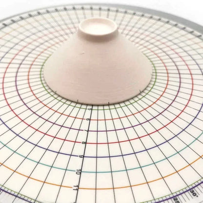 26cm Pottery Round Divider Circular Equal Parts Card Divider Ruler DIY Ceramic Underglaze Painted Auxiliary Pad Painting Tool