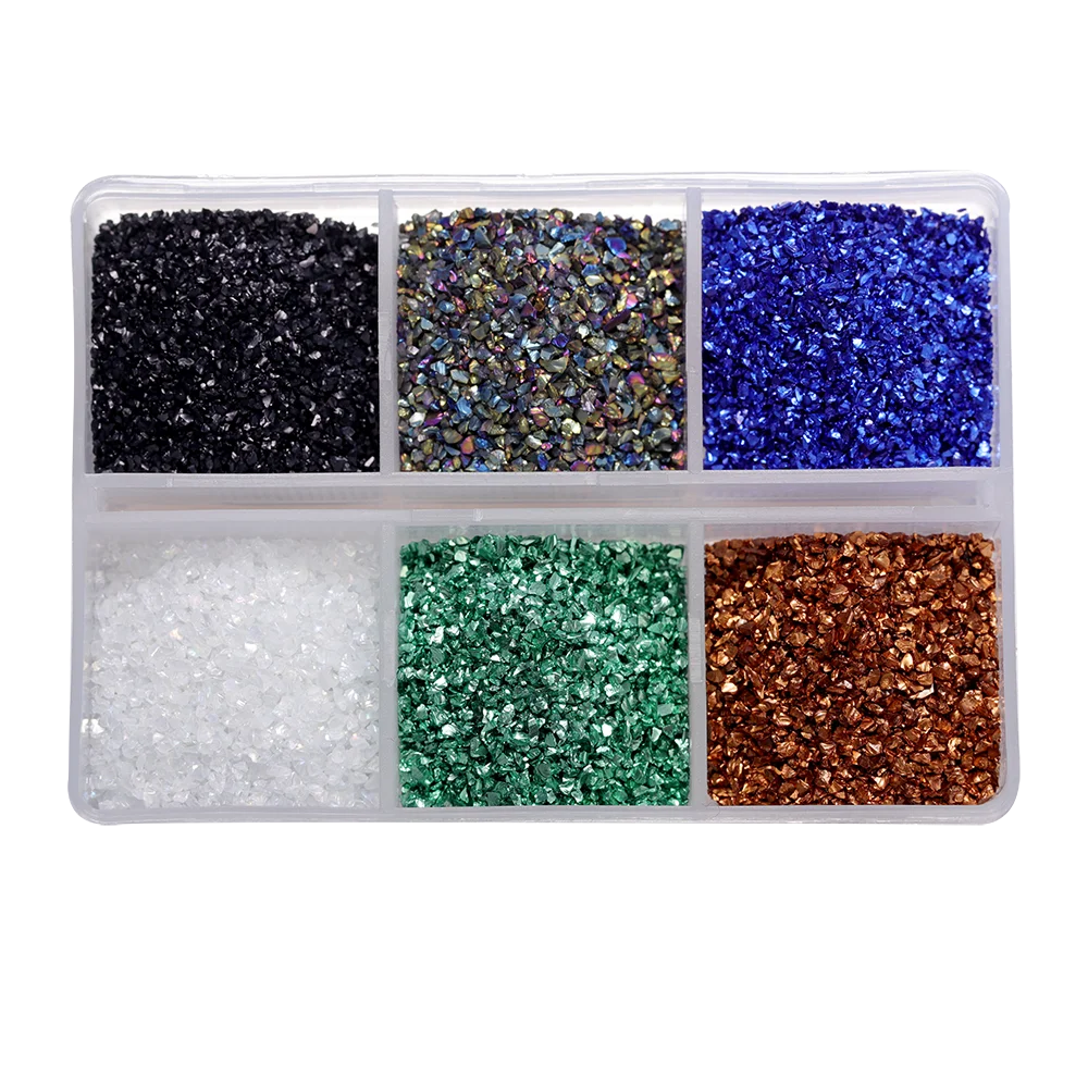 30g/Box Crushed Glass Stones Resin Filling Irregular Broken Stone for DIY Epoxy Resin Mold Crafts Nail Art Decoration Materia