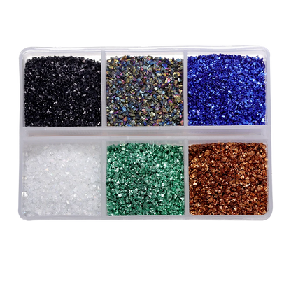 30g/Box Crushed Glass Stones Resin Filling Irregular Broken Stone for DIY Epoxy Resin Mold Crafts Nail Art Decoration Materia