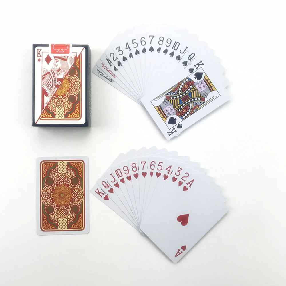 Playing Cards Plastic Baccarat Texas Hold'em Poker 58mm(2.28inch)*88mm(3.46inch) PVC Pokers Board Game Waterproof Wearable Ca