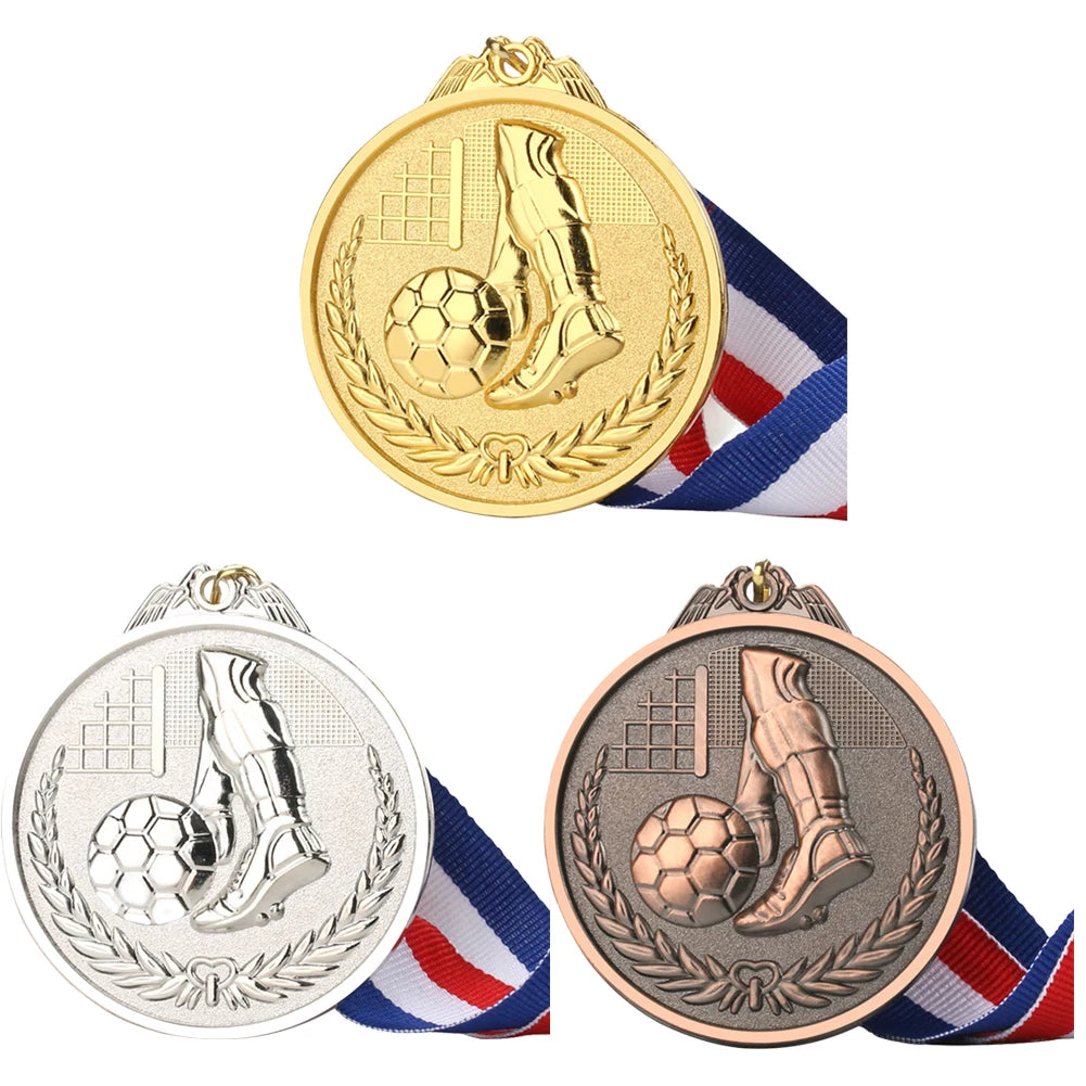 Gold Silver Bronze Medals School Sports Football Volleyball Competition Games Prize Trophy Commemorative Medal soccer trophie