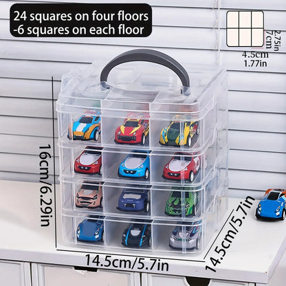 1pc Transparent and Minimalist Toy Storage Box, Dustproof and Moisture-Proof, Jewelry, Earrings, Portable Storage Box