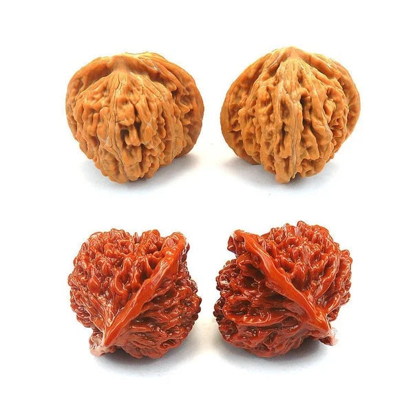 A Pair Of Natural Walnuts Wenwan Health Care Ornaments Long Term Play With Smooth Surface Stimulate The Circulation Of Blood