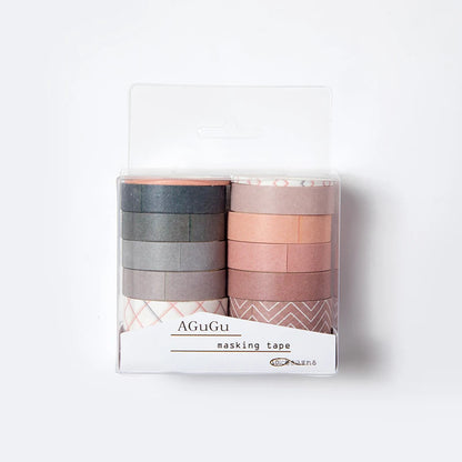 10 Rolls Kawaii Washi tapes set School supplies Cute stickers Masking tape Aesthetic stationery Scrapbooking journal decorati