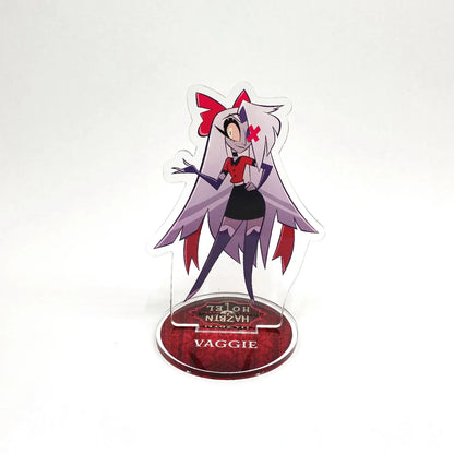 Anime Figurine Hazbin Hotel Acrylic Standee Alastor & Angel Desk Display Figure, Collectible Acrylic Stand, Gift for Fans - 7