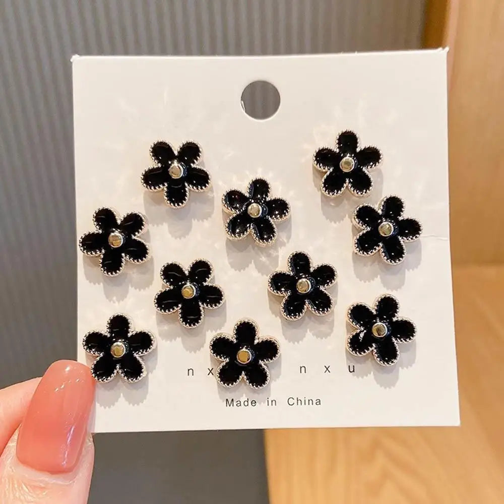 10pcs Collar Needle Buckle Fixed Pin 2025 Trendy Jewelry Gift For Women Brooch Fashion No Punching Magnetic Buckles For Shirt