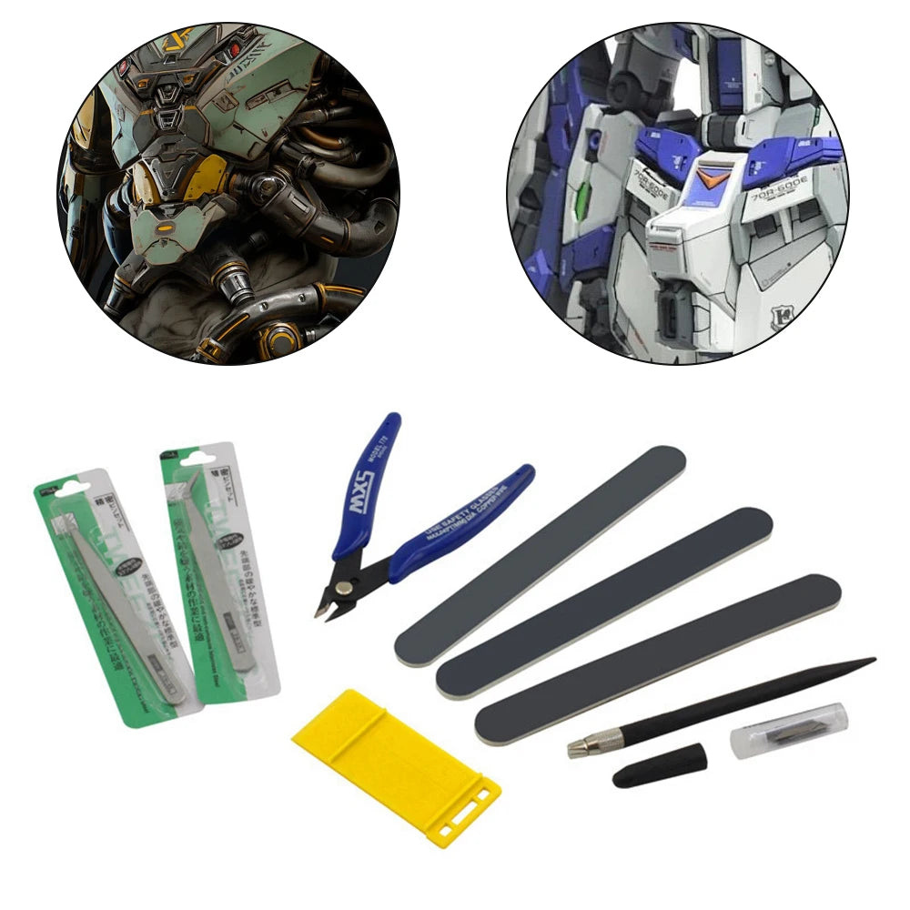 DIY Model Making Basic Tools for Craft Model Car Hobby Building Repairing Assembly Tool Handmade Scissors Tweezers Building K