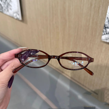 Y2K Retro Oval Square Glasses Colorful Small Frame Glasses Frame Women Anti Blue Light Computer Glasses Vintage Eyeglasses
