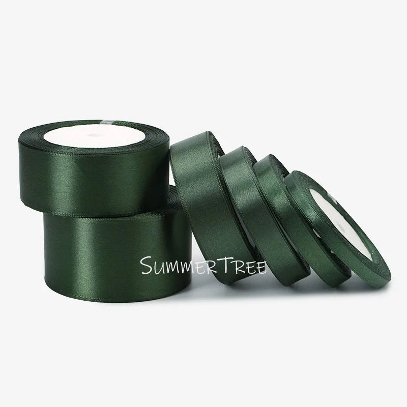 Satin Ribbon 25yards 6mm - 50mm Sash Gift Wrap Bow Handmade DIY Craft Halloween Christmas Wedding Birthday Party Decoration