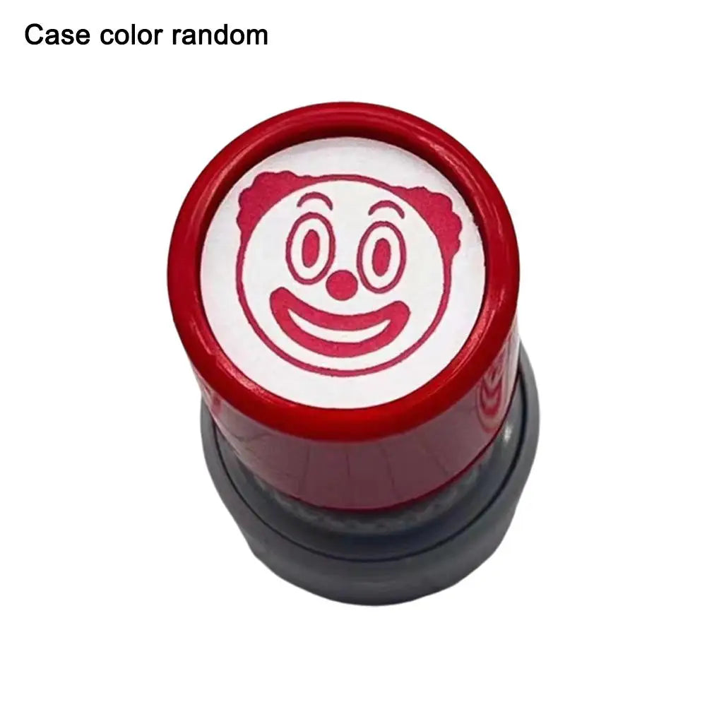 New Prank Trick Engraved Funny Seal Stamp Self-Inking Printing Kids Stamp Creative Novetly Face Memes Seal Clear Stamps - D