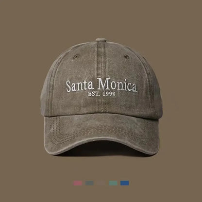 INS Style Letter Embroidered Baseball Cap Face Smaller Sun Protection Hip Hop Hat Sun Hat Couples