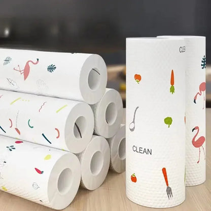 400Pcs Washable Kitchen Paper Towels Dual-Purpose Dry & Wet Cleaning Cloth Disposable Dishwashing Paper Cleaning Specialty Pa