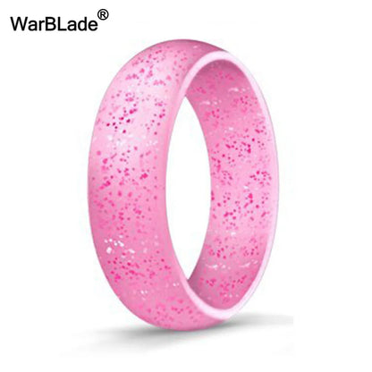 WarBLade 5.7mm Food Grade FDA Silicone Rings For Women Wedding Rubber Bands Hypoallergenic Flexible Silicone Finger Ring