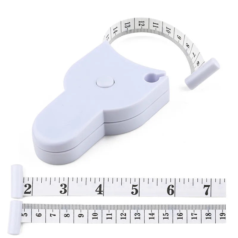 Self-tightening Body Measuring Tape Ruler 150cm/60 Inch Sewing Tailor Dressmaking Measure Ruler Meter Film for Waist Chest Le
