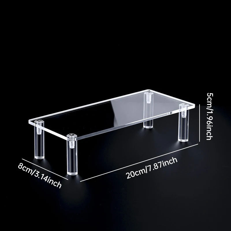 1-5 Tier Acrylic Display Stand Perfume Doll Clay Figurine Blind Box Storage Rack Transparent Ladder Makeup Organization W-2 -
