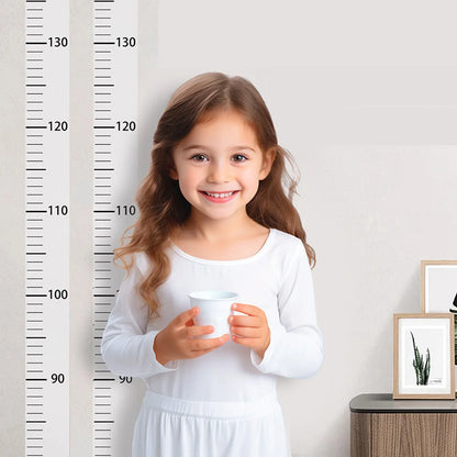 Transparent/White Height Scale Wall Sticker 2 Meter Height Bedroom Background Home Decals Kids Room Decoration Removable Mura